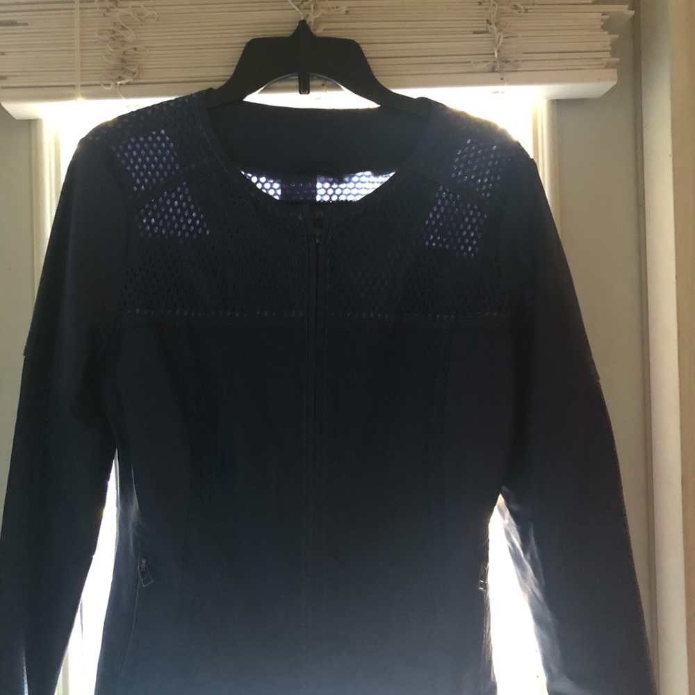 My Tribe Blue Perforated Genuine leather jacket